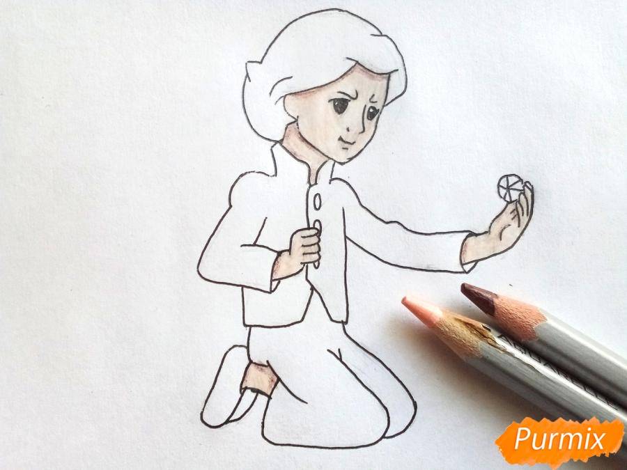 Как нарисовать снежную королеву из сказки поэтапно