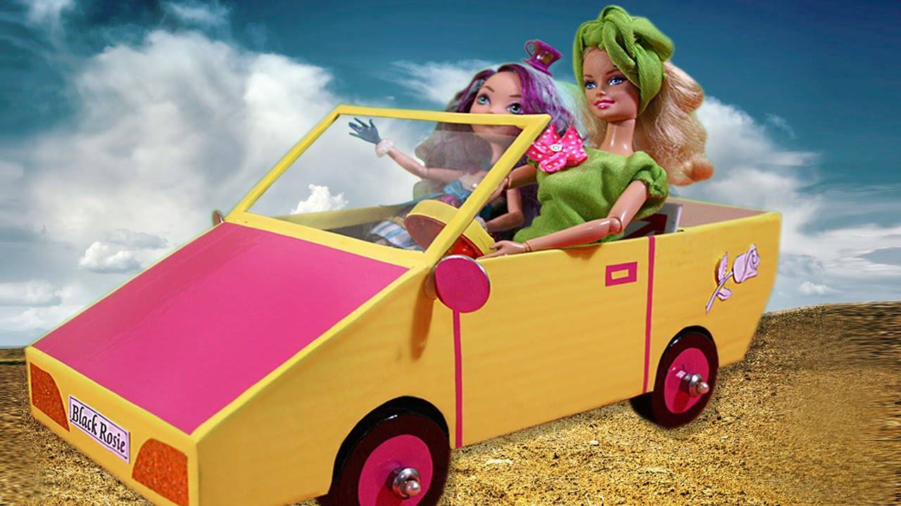 Как сделать из картона машину для кукол: мастер-классы на примере розового автомобиля и пожарной машины