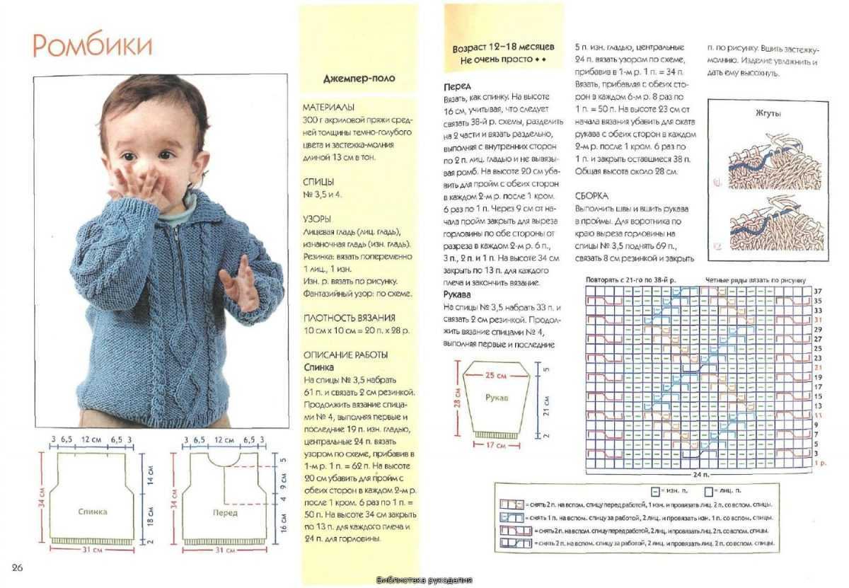 Детские свитера схемы