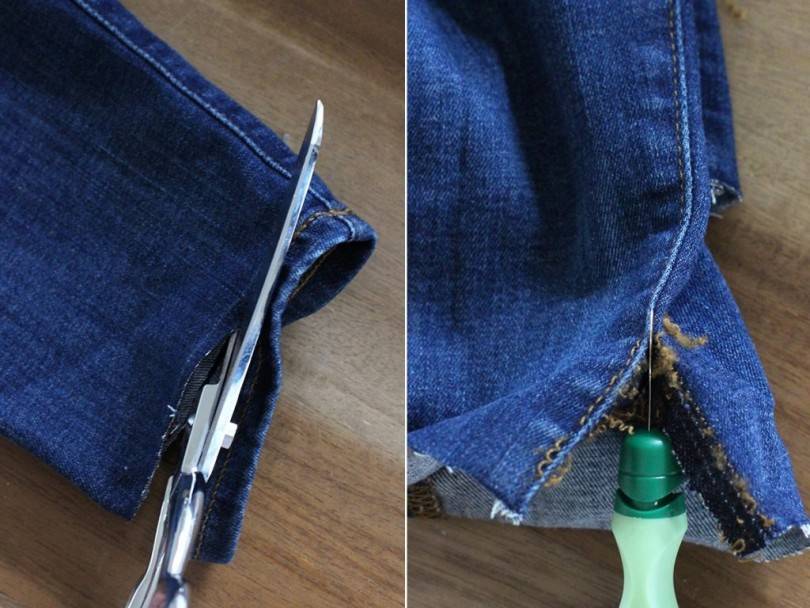 Как подшить брюки не обрезая длину: укоротить брюки правильно вручную и на машинке