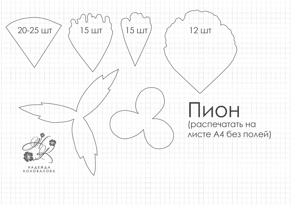 Цветы из фоамирана: 9 схем и шаблонов