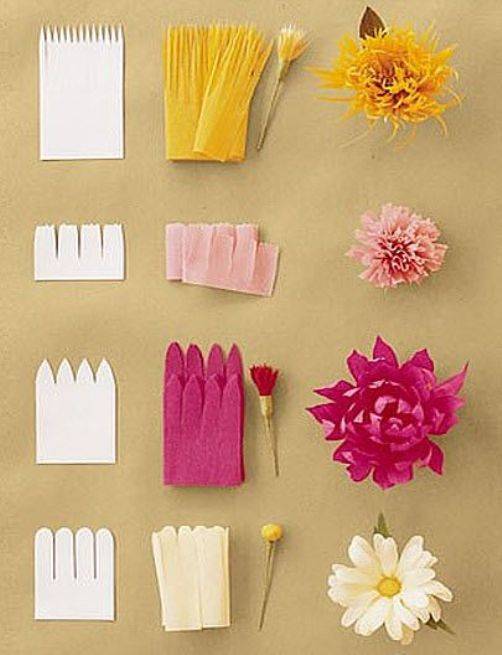 Цветы из бумаги своими руками: пошаговые фото для начинающих и детей, шаблоны и схемы бумажных цветов для вырезания | жл
