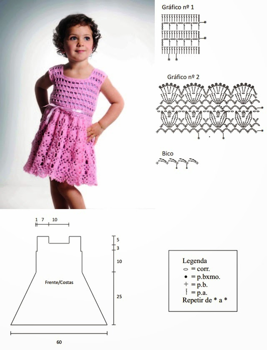 Вязаное платье для девочки крючком: учимся вязать туники, платья и сарафаны для ребенка от 1 года до 6 лет (фото простых схем)