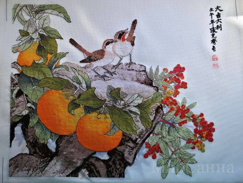 Наборы xiu crafts: китайская акварельная живопись в вышивке крестом