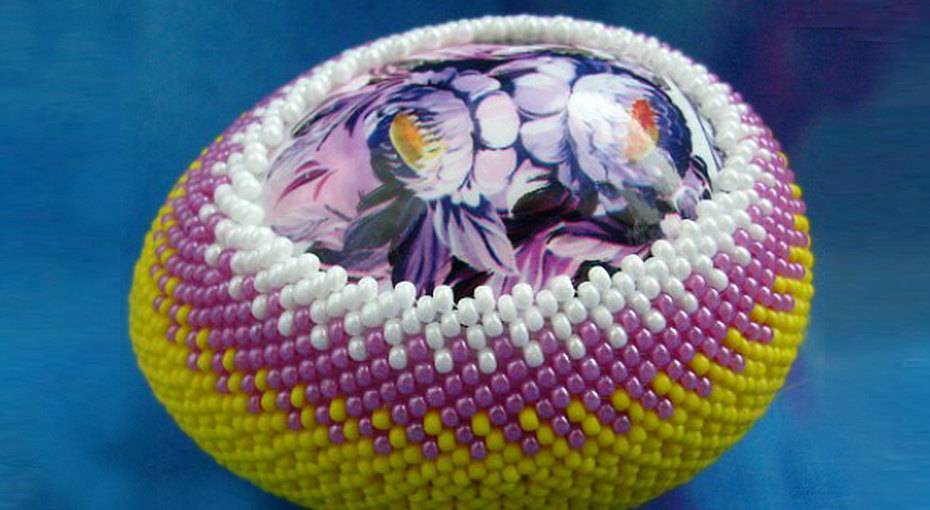 Пасхальные яйца из бисера: схемы плетения, фото и видео