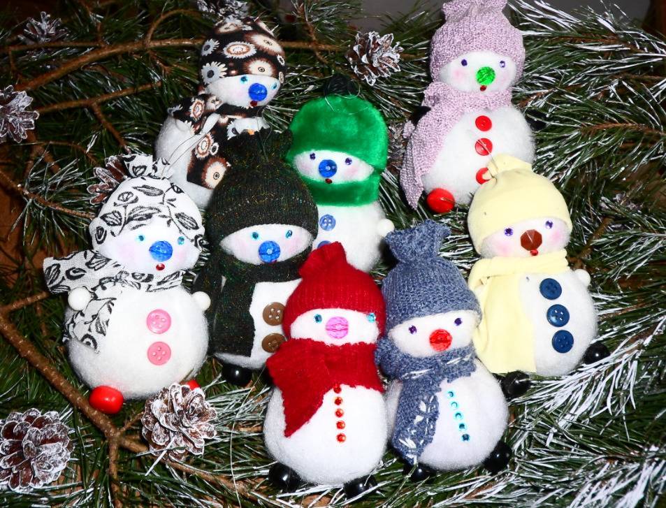 ᐉ снеговик из ниток и клея для новогоднего конкурса. снеговик из ниток своими руками
