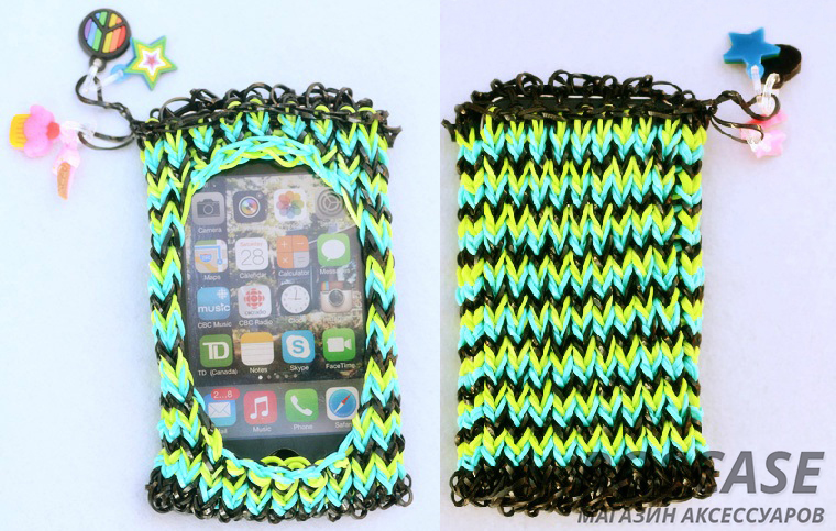 Плетение из резинок: чехол для телефона крючком со схемами и видео