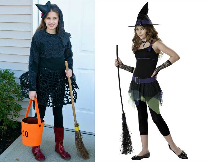 Как сделать костюм ведьмы на хэллоуин и новый год своими руками для девушки, девочки: как сделать шляпу, туфли для ведьмочки, быстрый способ