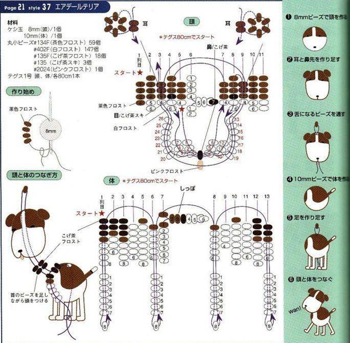 Бисероплетение для детей. схемы простые для начинающих плетения животных, брелков, цветов