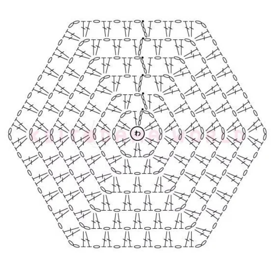Тапочки из шестиугольников крючком схема для начинающих