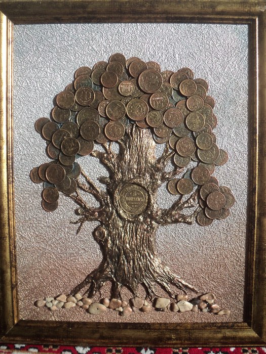 Денежное дерево из монет своими руками. мастер-класс