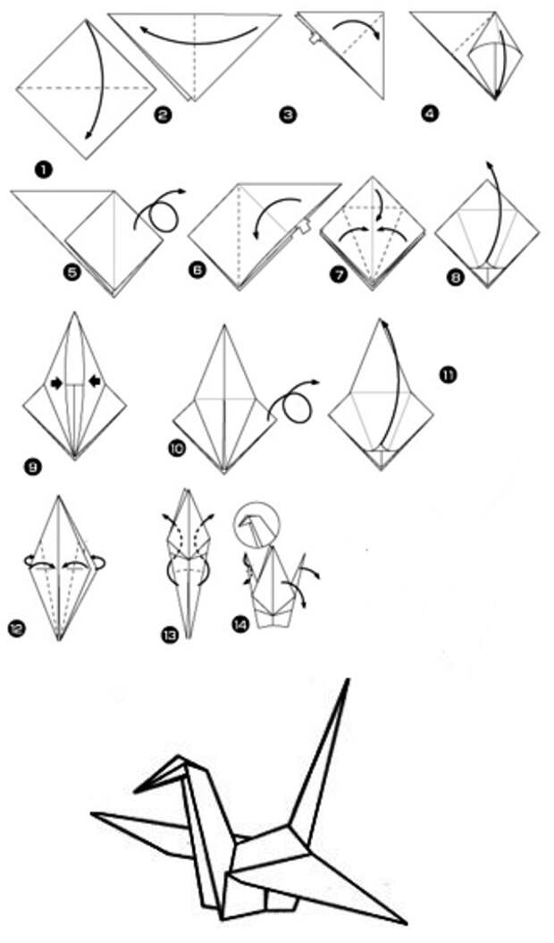 Птица счастья из бумаги своими руками: пошаговая инструкция как сделать оригами