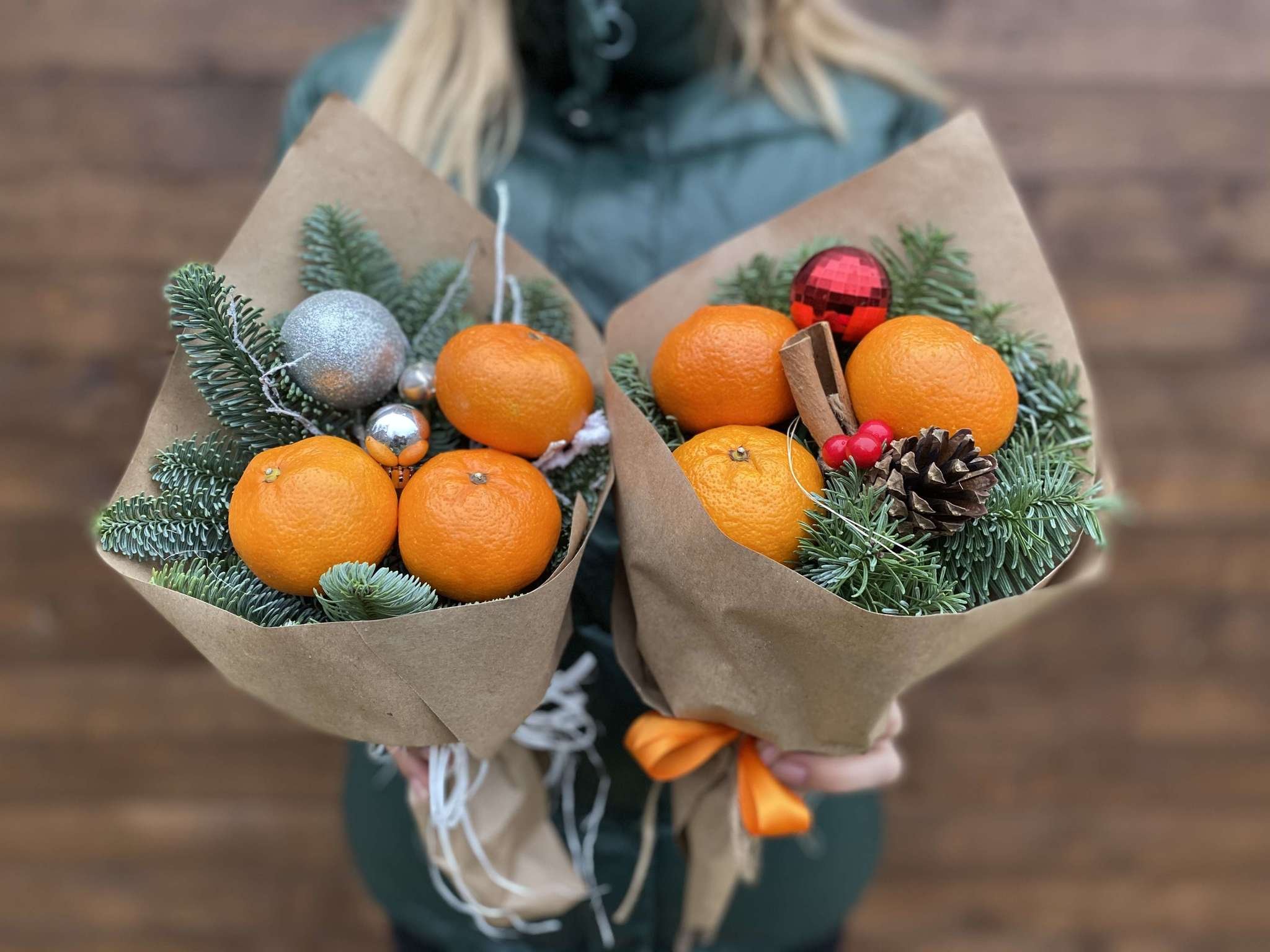 Новогодние букеты. фото и идеи