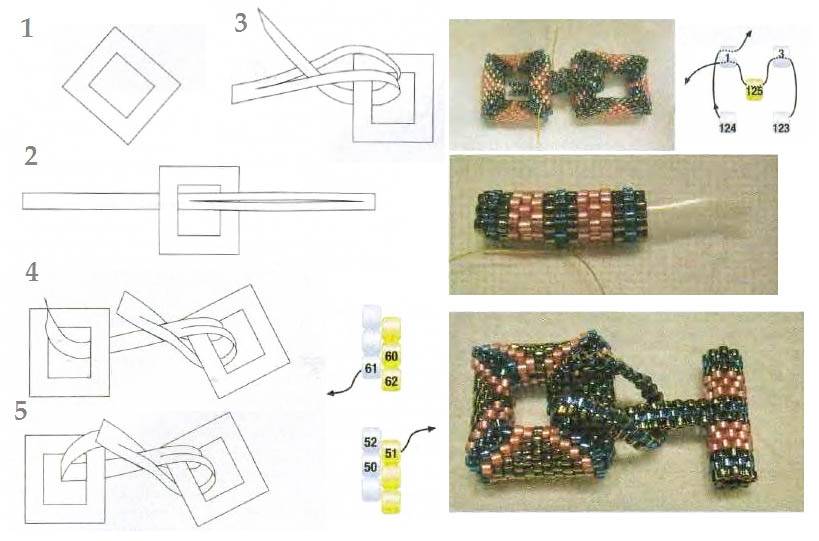 Кирпичное плетение бисером — схемы, инструкция, рекомендации для новичков