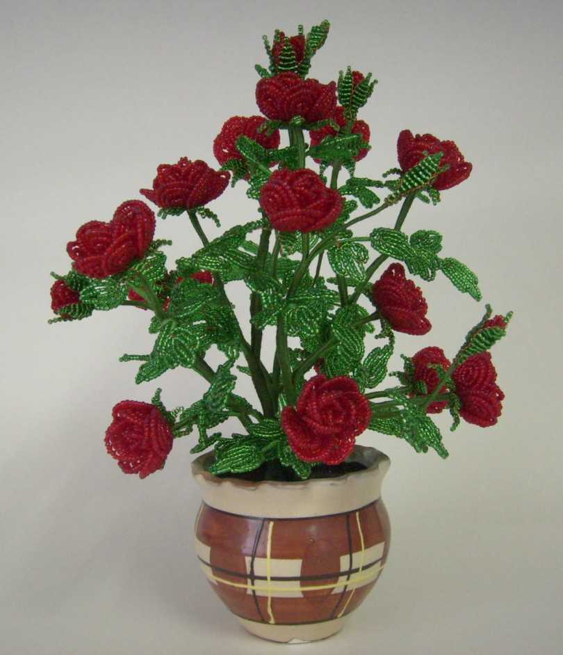 Роза из бисера — пошаговый мастер-класс изготовления своими руками стильных и красивых поделок (85 фото)