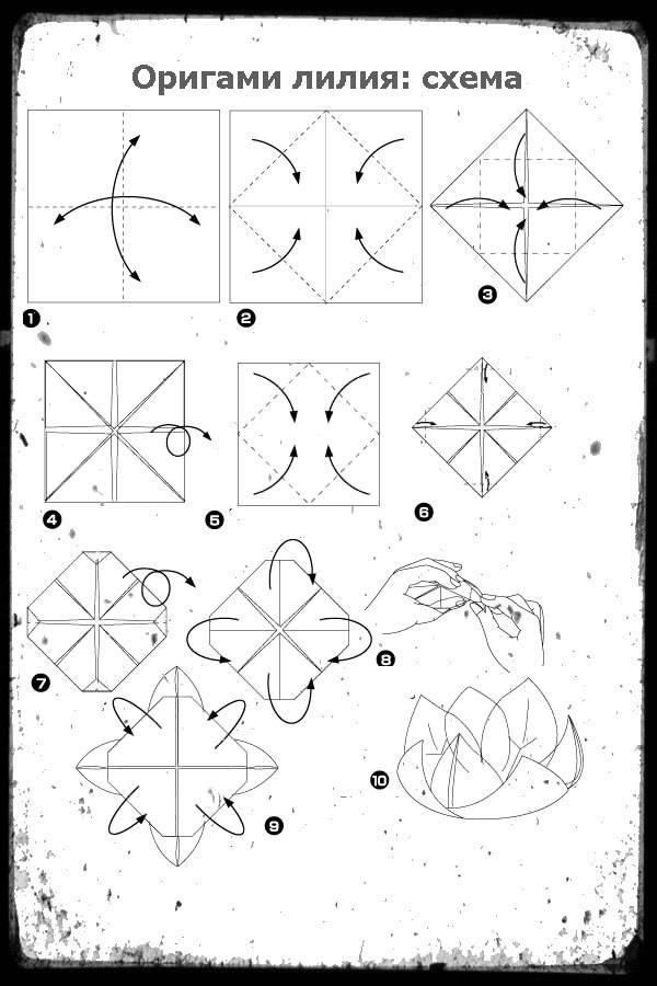 Оригами из ткани своими руками схемы поэтапно